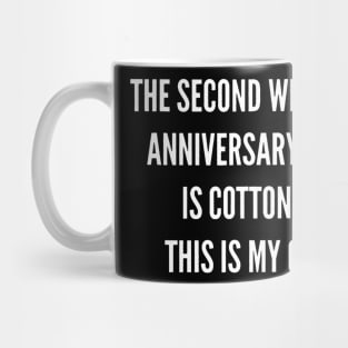 2nd Wedding Anniversary Cotton Him Husband Her Mug